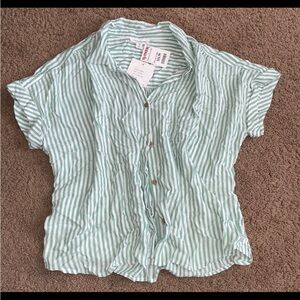 Button up lounge top